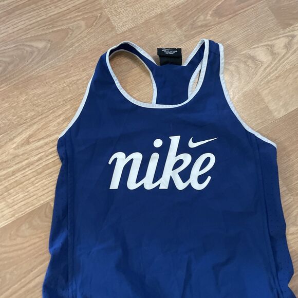 Nike Navy Blue Racerback Sleeveless Athletic Tennis Dress Size Large - Picture 5 of 6